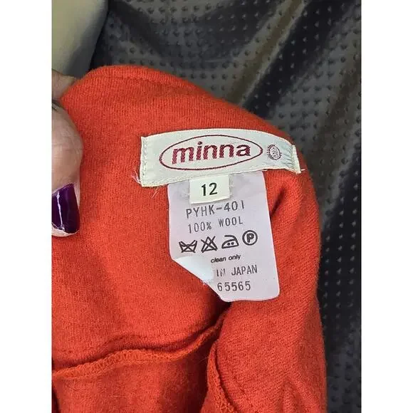 Vintage 70s Wool Wrap Maxi Skirt Size 12 - Picture 4 of 4